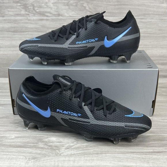 Nike Phantom GT2 Elite FG Black Iron Grey New Cleats CZ9890-004 - Men's Size 9 - Picture 1 of 11